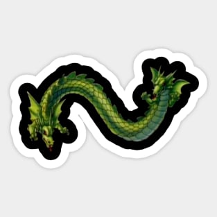 Double Dragon Logo Sticker